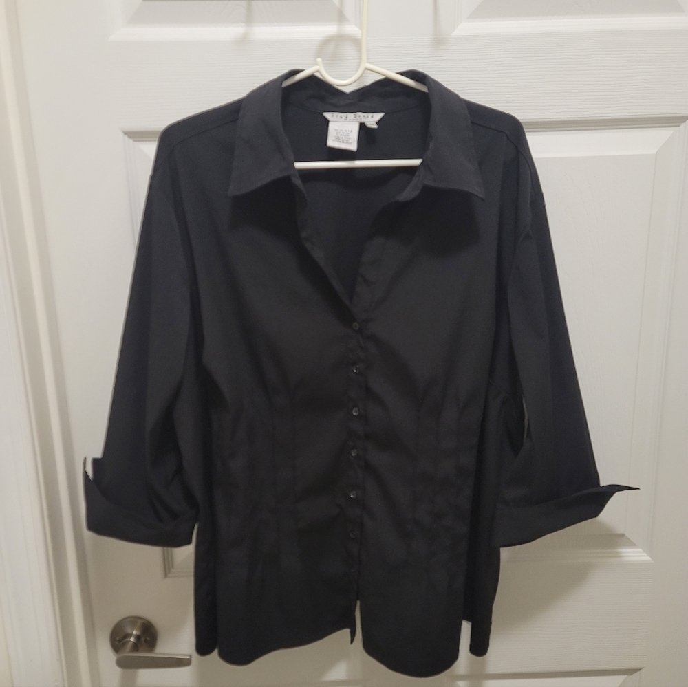 Fred David Women's Black Blouse Size 3X
